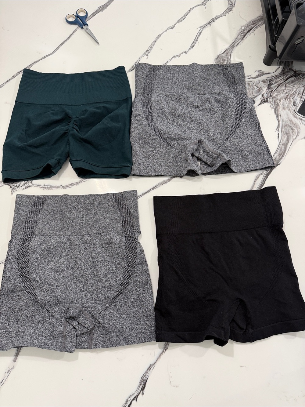 Like new booty shorts with scrunchie butt XS
